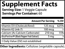 Load image into Gallery viewer, Vitamin K2 & D3
